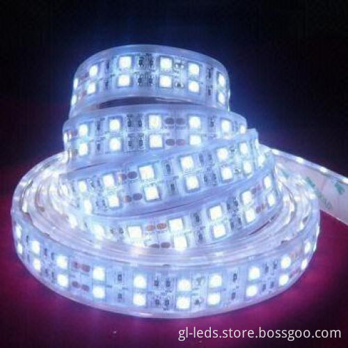 Dual-row Flexible LED Strip with 24V DC Working Voltage, Available in Various Colors